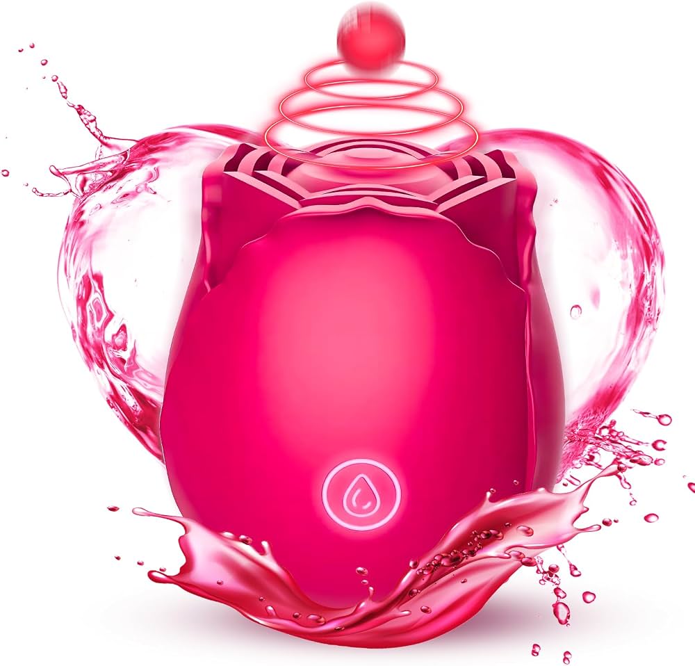 ROSA DEL PLACER VIBRADOR DE ROSAS PARA MUJER, ESTIMULADOR SEXUAL