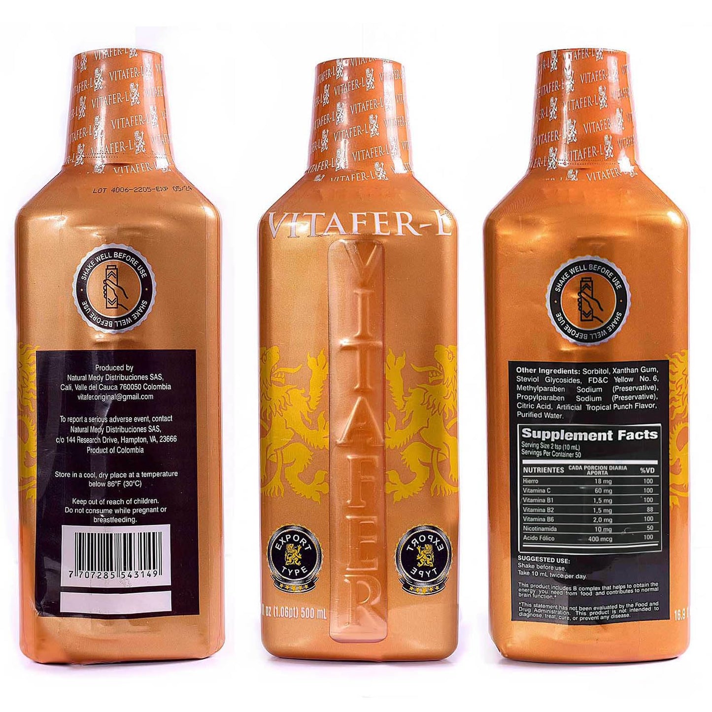 VITAFER 500 ML LIQUIDO